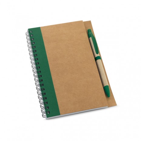 Caderno Sustentável Kraft Com Caneta Personalizado