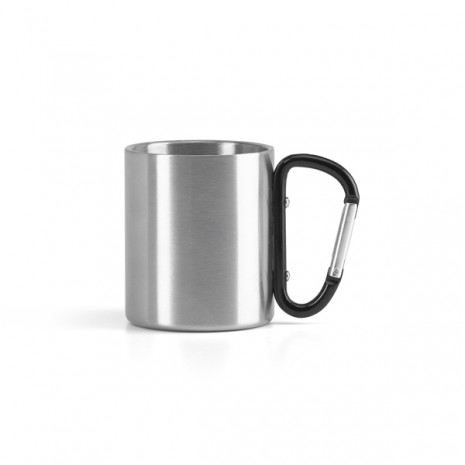 Caneca Inox Com Mosquetão 230ml Personalizada