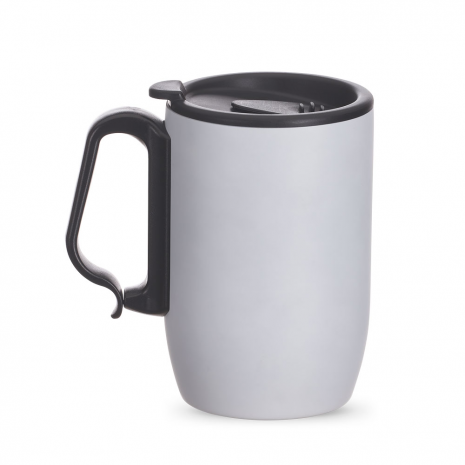 Caneca Parede Dupla Aço Inox 350ml Personalizada Para Brindes