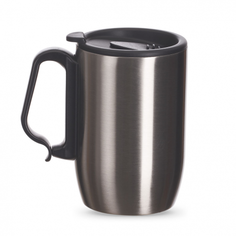 Caneca Parede Dupla Aço Inox 350ml Personalizada Para Brindes