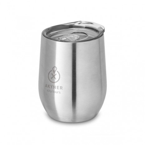 Copo Para Viagem 400ml  Aço Inox Personalizado 