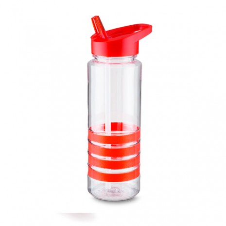 Garrafa Plástica Esportiva 700ml Com Canudo Personalizada