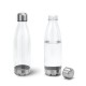 Garrafa Squeeze Plástico Translúcido 700ml Com Base e Tampa de Inox Personalizado