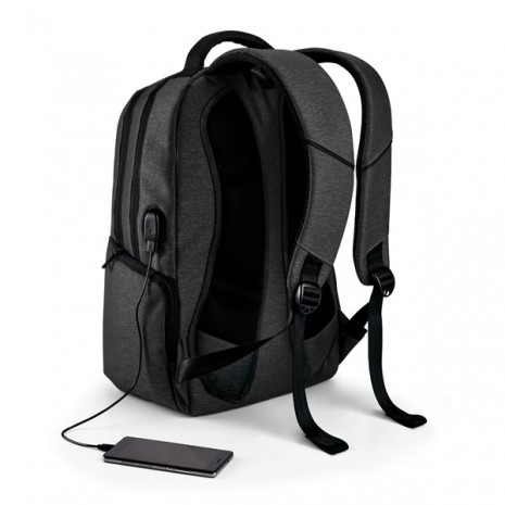 Mochila Para Notebook Com Conector USB Personalizada Para Brindes