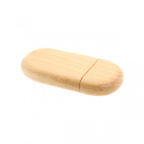 Pen Drive Bambu Oval Personalizado