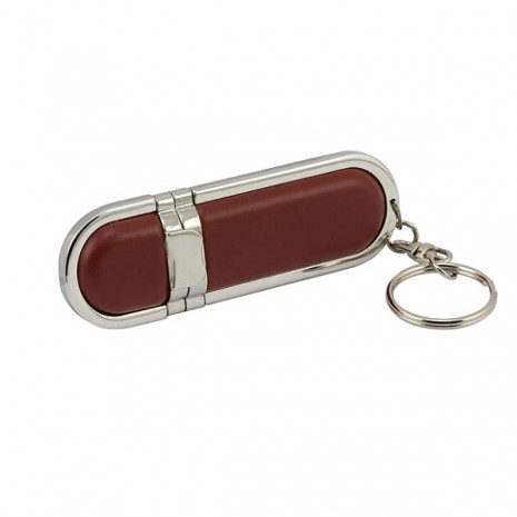 Pen Drive Chaveiro de Couro Personalizado