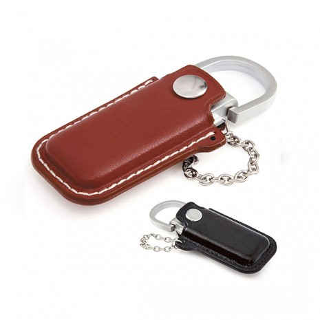 Pen Drive de Couro Promocional Para Presente