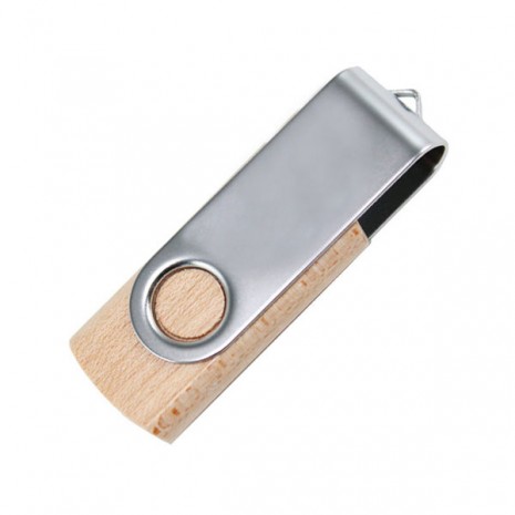 Pen Drive Twist de Madeira Personalizado