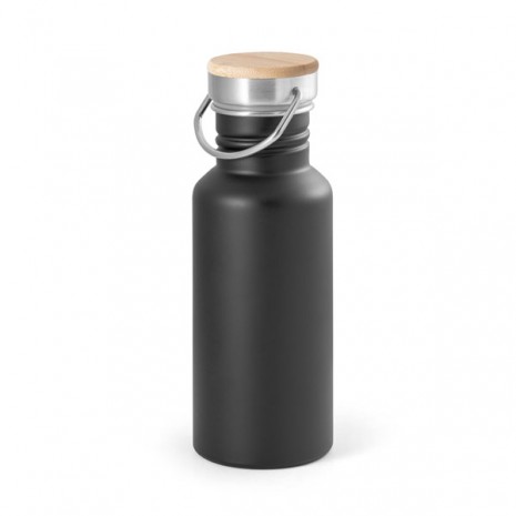 Squeeze de Inox 540ml Com Tampa de Bambu Personalizado Para Brindes